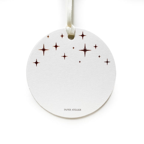 Silver Stars Gift Tag