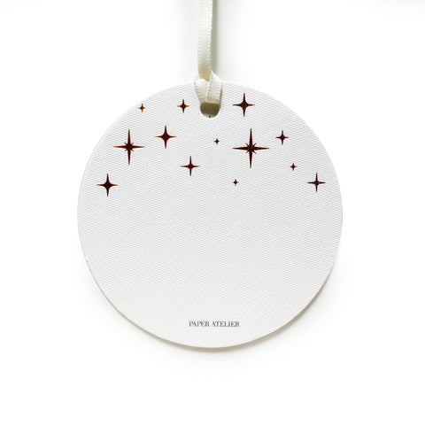 Gold Stars Gift Tag