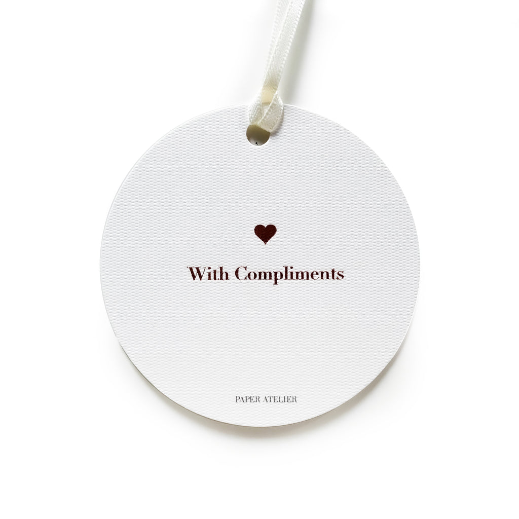 Compliments Tag With Compliments Gift Tag – Paper Atelier